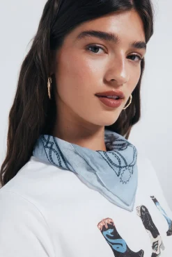 Springfield Pañuelo bandana chica cowboy caballo azul Hot