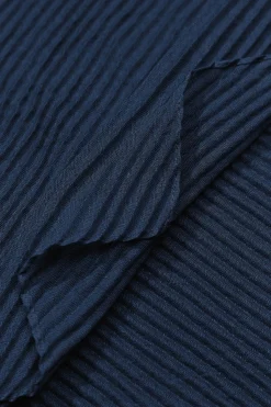 Vilanova Pañuelo Rectangular Plisado Azul Clearance