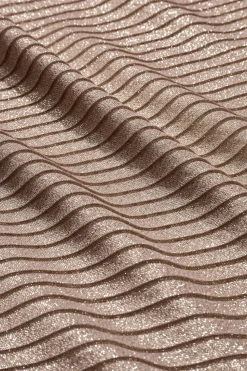 Vilanova Pañuelo Rectangular Plisado Metálico Arena Hot