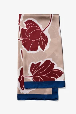 Vilanova Pañuelo Satinado Estampado Floral Multicolor Hot