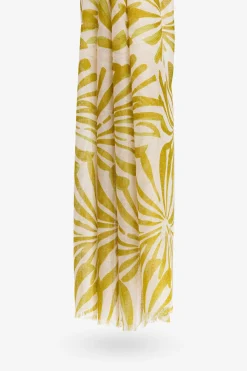 Vilanova Pañuelo semitransparente con estampado floral Estampado beige Clearance