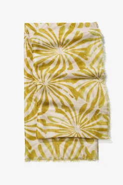 Vilanova Pañuelo semitransparente con estampado floral Estampado beige Clearance