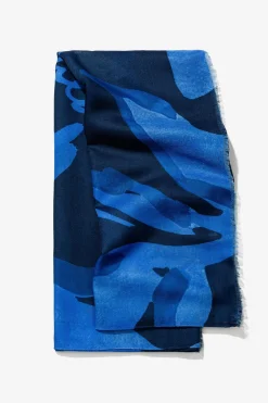 Vilanova Pañuelo Semitransparente Floral azul Best