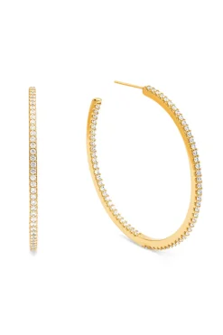 Singularu Pendientes Aro Scarlett L Baño Oro amarillo Online