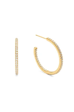 Singularu Pendientes Aro Scarlett M Baño Oro amarillo Sale