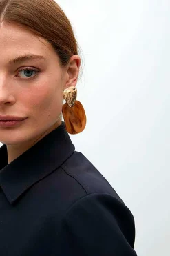 Lola Casademunt Pendientes combinados Marrón Discount