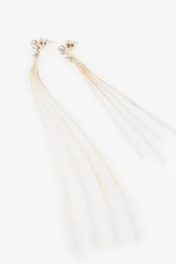 Cortefiel Pendientes de cascada Dorado New