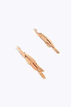 Lola Casademunt Pendientes flecos Dorado Discount