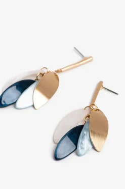 Vilanova Pendientes Largos con Colgantes amarillo Clearance