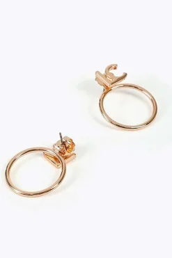 Lola Casademunt Pendientes logo Dorado Online