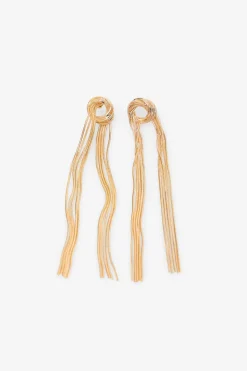 Cortefiel Pendientes nudo Dorado Outlet