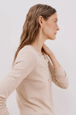 Cortefiel Pendientes nudo Dorado Outlet