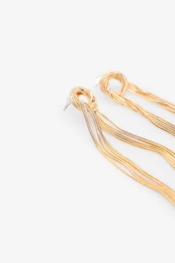 Cortefiel Pendientes nudo Dorado Outlet