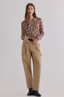 Hoss Intropia Piera. Pantalón cargo Marfil New