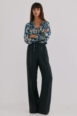 Hoss Intropia Pietra. Pantalón a rayas Gris oscuro Best