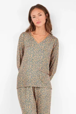 Gisela Pijama animal print blanco Sale