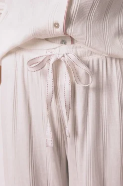 Women'secret Pijama camisero rayas La Vecina Rubia marfil Clearance