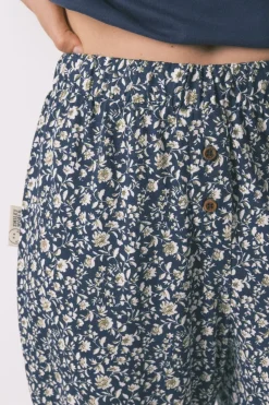 Women'secret Pijama Capri 100% algodón Smiley azul Best