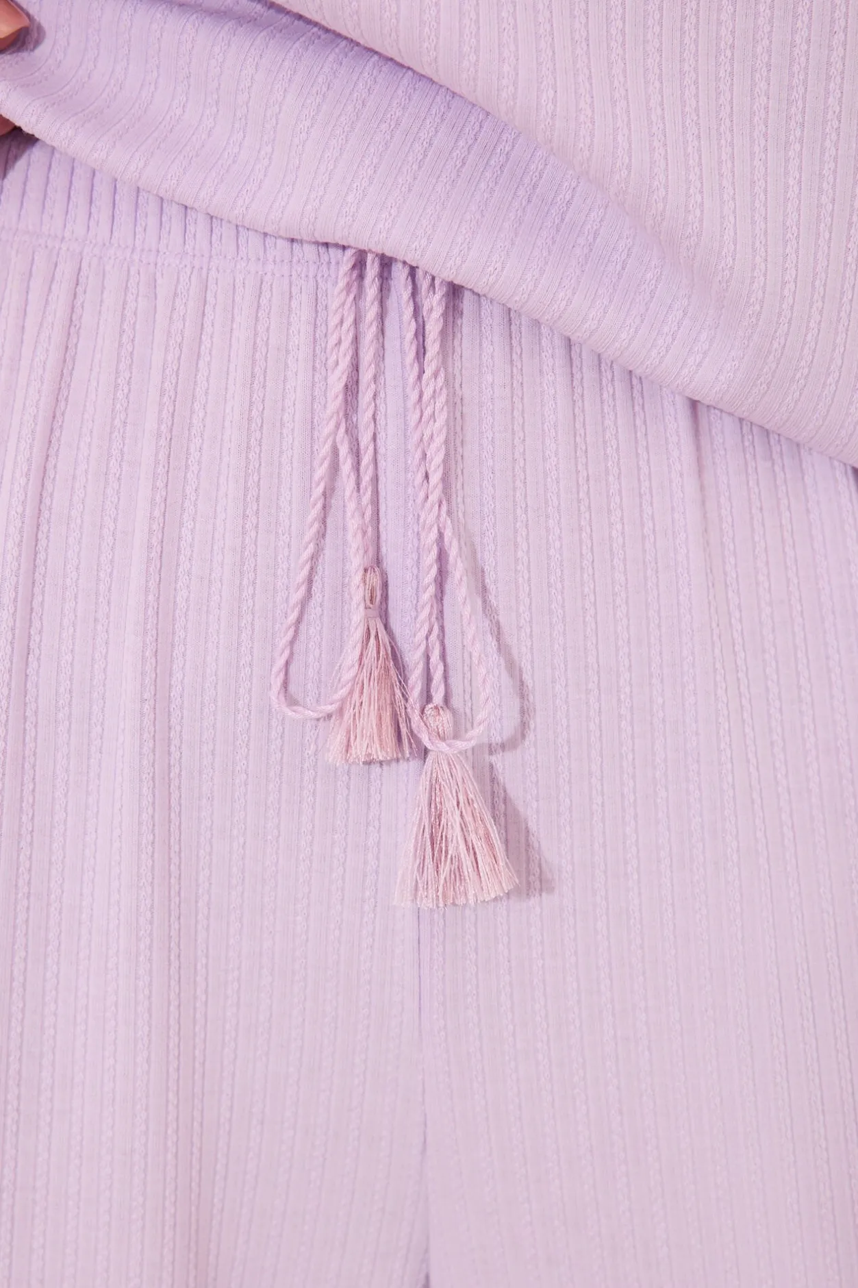 Women'secret Pijama Capri canalé viscosa morado/lila Discount