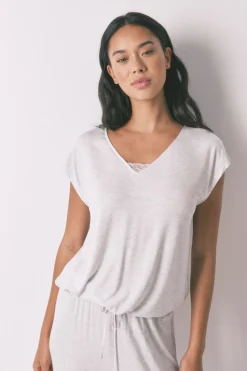 Women'secret Pijama Capri viscosa soft touch gris Sale