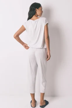 Women'secret Pijama Capri viscosa soft touch gris Sale