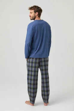 Kiff-Kiff Pijama Combinado Kiff Kiff Algodón 100% azul