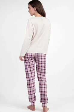 Admas Pijama cuadros Be Kind To All Creatures SANTORO GORJUSS beige