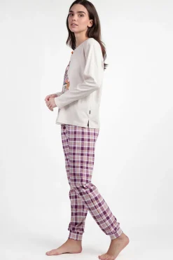 Admas Pijama cuadros Be Kind To All Creatures SANTORO GORJUSS beige