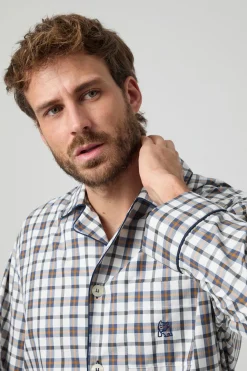 Kiff-Kiff Pijama Kiff Kiff Tipo Viyela Cuadros estampado Discount