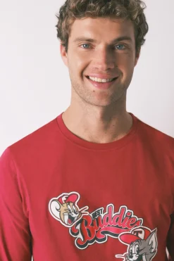 Women'secret Pijama largo 100% algodón Buddies rojo Online