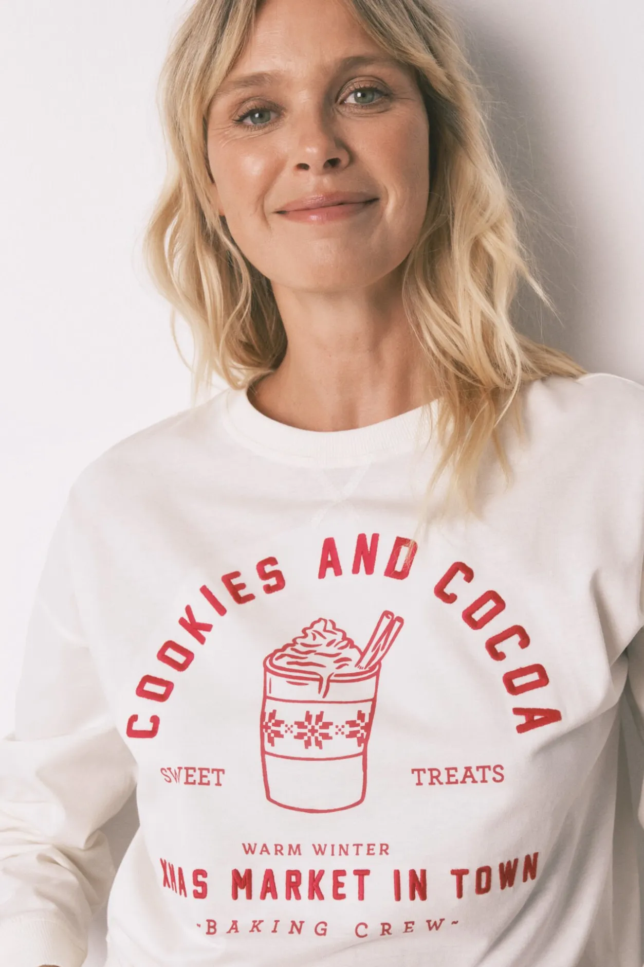 Women'secret Pijama largo 100% algodón cuadros marfil Sale