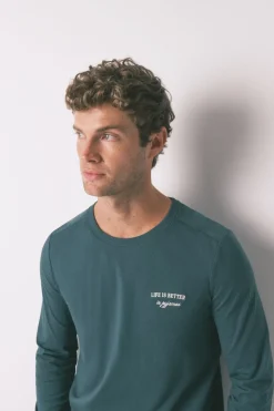 Women'secret Pijama largo 100% algodón cuadros verde Clearance