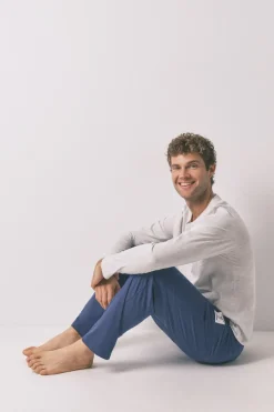 Women'secret Pijama largo 100% algodón gris Clearance