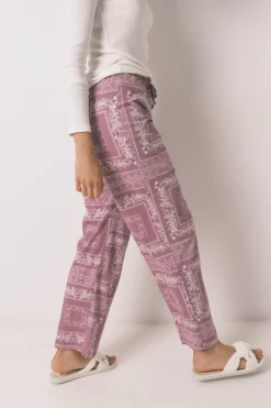 Women'secret Pijama largo algodón estampado flores marfil Best