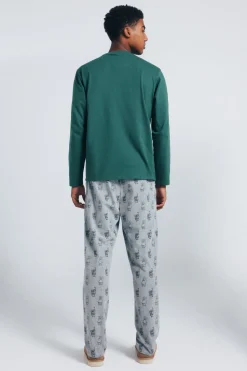 Springfield Pijama largo Bob Esponja verde Hot