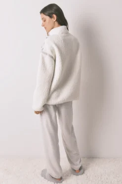 Women'secret Pijama largo borrego y polar Snoopy estampado Clearance