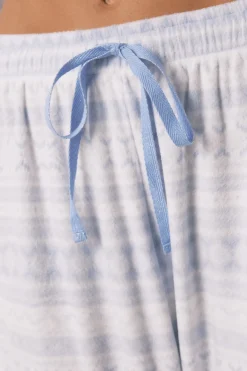 Women'secret Pijama largo camisero polar cenefa estampado Outlet