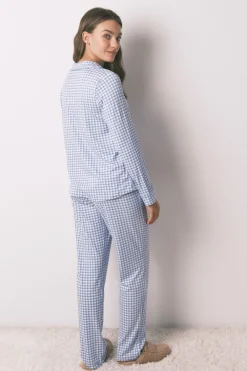 Women'secret Pijama largo camisero Snoopy Vichy estampado Online