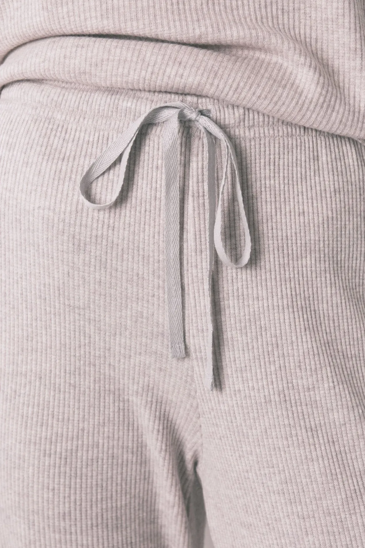 Women'secret Pijama largo canalé perchado gris Clearance