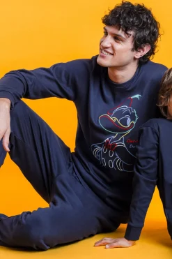 Admas Pijama largo Donald 100% algodón para hombre azul