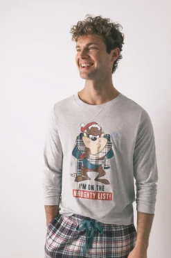 Women'secret Pijama largo hombre 100% algodón 