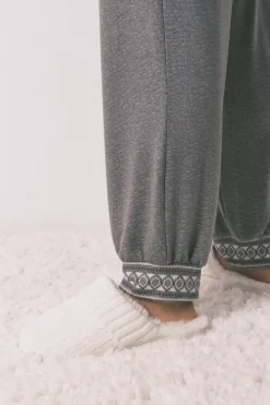 Women'secret Pijama largo manga corta Mickey gris Online