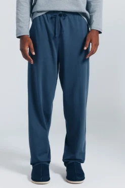 Springfield Pijama largo microraya borado galgo azul Clearance