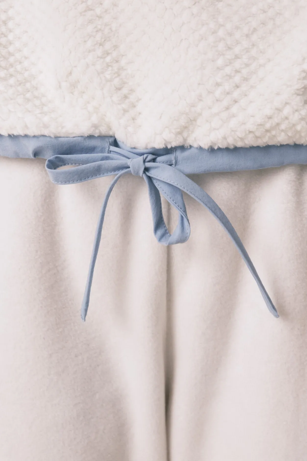 Women'secret Pijama largo polar Jaquard marfil