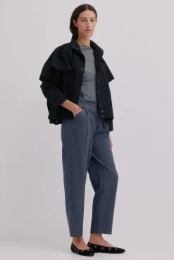 Hoss Intropia Piper. Pantalón con lazada Gris Hot