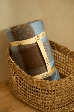 Calma House Plaid de algodón a cuadros marrones Oslo marr&oacute;n Hot