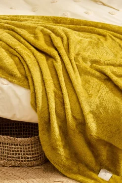 Calma House Plaid de pelito suave Pooh verde