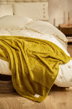 Calma House Plaid de pelito suave Pooh verde