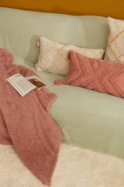 Calma House Plaid Tedy rosa Sale