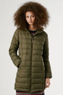 Pepe Jeans Plumífero Largo Acolchado kaki Online